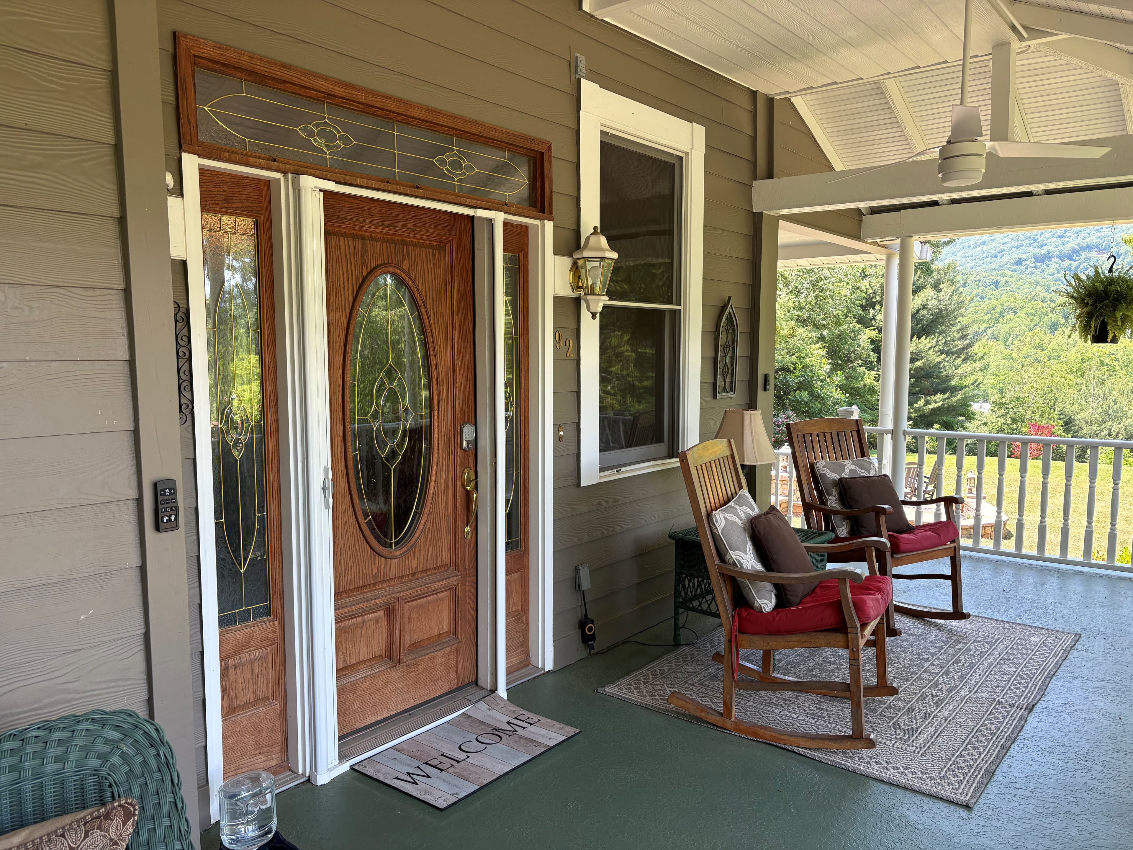 Porch door at the Andon-Reid Inn B&B in Waynesville, NC Porch door at the Andon-Reid Inn B&B in Waynesville, NC