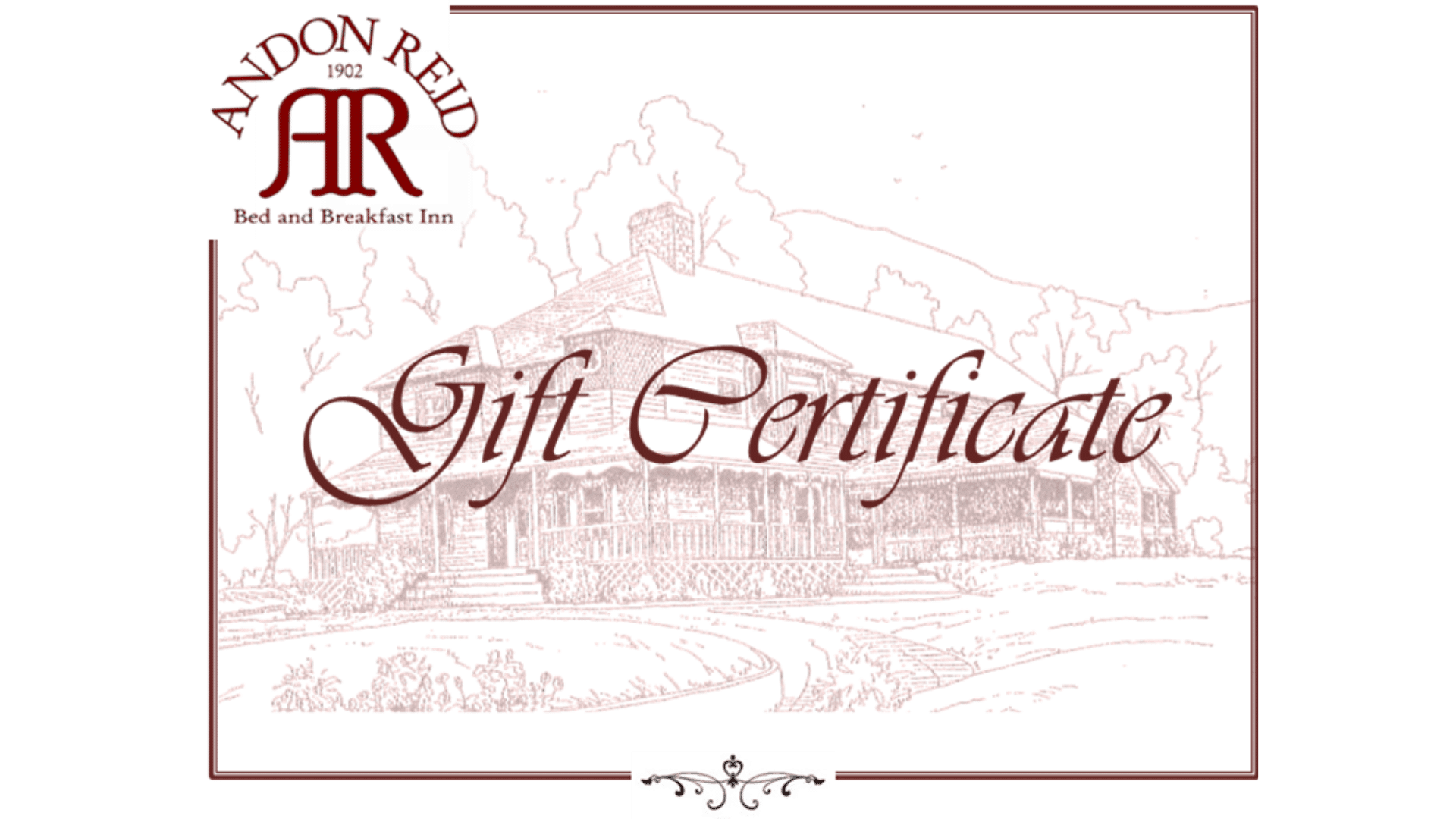 AR Gift Certificate Header Image