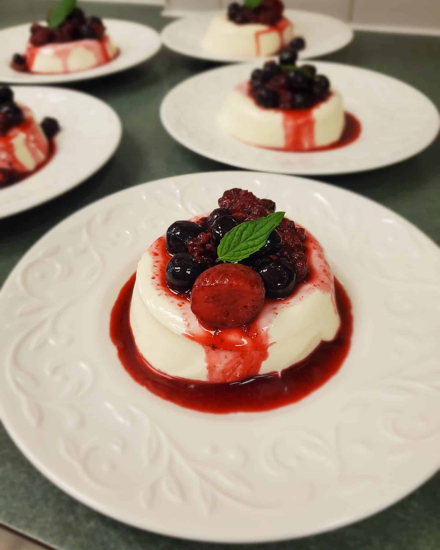 Panna Cotta with Berry Sauce from the Andon-Reid Inn