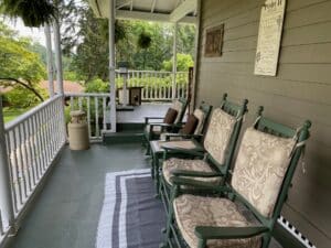 Porch Chairs at the Andon-Reid Inn B&B in Waynesville, NC